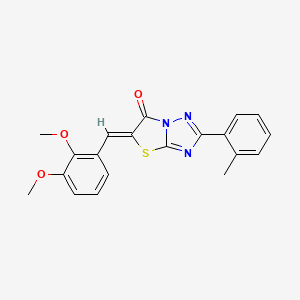 (5Z)-5-(2,3-dimethoxybenzylidene)-2-(2-methylphenyl)[1,3]thiazolo[3,2-b][1,2,4]triazol-6(5H)-one