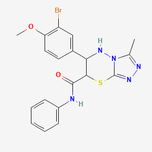 6-(3-bromo-4-methoxyphenyl)-3-methyl-N-phenyl-6,7-dihydro-5H-[1,2,4]triazolo[3,4-b][1,3,4]thiadiazine-7-carboxamide