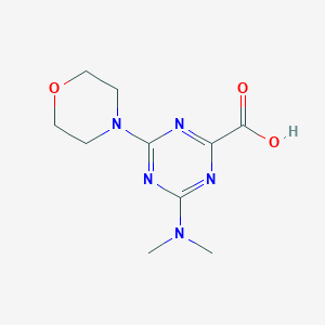 4-(Dimethylamino)-6-morpholin-4-yl-1,3,5-triazine-2-carboxylic acid