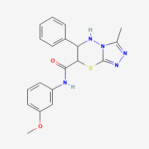 N-(3-methoxyphenyl)-3-methyl-6-phenyl-6,7-dihydro-5H-[1,2,4]triazolo[3,4-b][1,3,4]thiadiazine-7-carboxamide