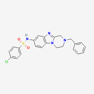 N-(2-benzyl-1,2,3,4-tetrahydropyrazino[1,2-a]benzimidazol-8-yl)-4-chlorobenzenesulfonamide