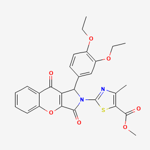 methyl 2-[1-(3,4-diethoxyphenyl)-3,9-dioxo-3,9-dihydrochromeno[2,3-c]pyrrol-2(1H)-yl]-4-methyl-1,3-thiazole-5-carboxylate