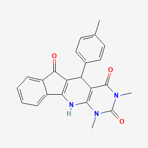 5,7-dimethyl-2-(4-methylphenyl)-5,7,9-triazatetracyclo[8.7.0.03,8.011,16]heptadeca-1(10),3(8),11,13,15-pentaene-4,6,17-trione