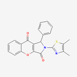 2-(4,5-Dimethyl-1,3-thiazol-2-yl)-1-phenyl-1,2-dihydrochromeno[2,3-c]pyrrole-3,9-dione