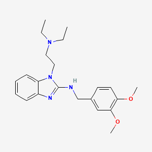 1-[2-(diethylamino)ethyl]-N-(3,4-dimethoxybenzyl)-1H-benzimidazol-2-amine