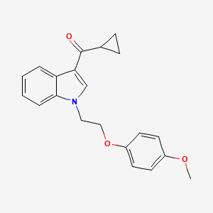 cyclopropyl{1-[2-(4-methoxyphenoxy)ethyl]-1H-indol-3-yl}methanone