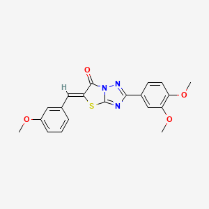 molecular formula C20H17N3O4S B11581419 (5Z)-2-(3,4-dimethoxyphenyl)-5-(3-methoxybenzylidene)[1,3]thiazolo[3,2-b][1,2,4]triazol-6(5H)-one 