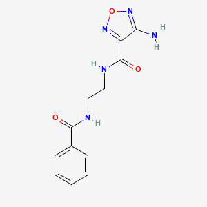 4-amino-N-{2-[(phenylcarbonyl)amino]ethyl}-1,2,5-oxadiazole-3-carboxamide