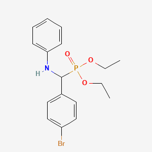 Diethyl [(4-bromophenyl)(phenylamino)methyl]phosphonate