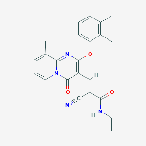 (2E)-2-cyano-3-[2-(2,3-dimethylphenoxy)-9-methyl-4-oxo-4H-pyrido[1,2-a]pyrimidin-3-yl]-N-ethylprop-2-enamide