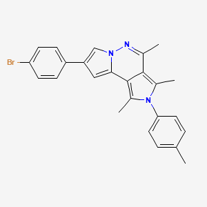 11-(4-bromophenyl)-3,5,7-trimethyl-4-(4-methylphenyl)-4,8,9-triazatricyclo[7.3.0.02,6]dodeca-1(12),2,5,7,10-pentaene