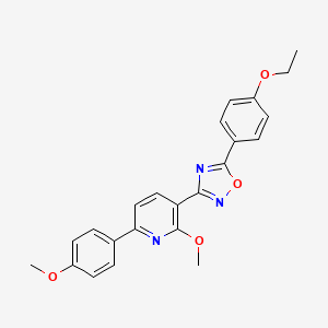 3-[5-(4-Ethoxyphenyl)-1,2,4-oxadiazol-3-yl]-2-methoxy-6-(4-methoxyphenyl)pyridine