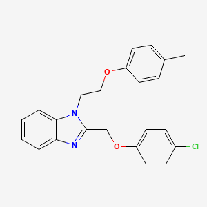 2-[(4-chlorophenoxy)methyl]-1-[2-(4-methylphenoxy)ethyl]-1H-benzimidazole