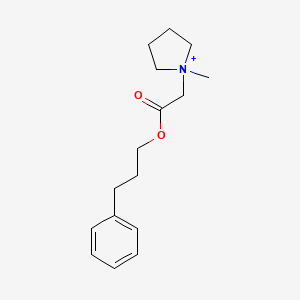 1-Methyl-1-[2-oxo-2-(3-phenylpropoxy)ethyl]pyrrolidinium