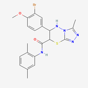 6-(3-bromo-4-methoxyphenyl)-N-(2,5-dimethylphenyl)-3-methyl-6,7-dihydro-5H-[1,2,4]triazolo[3,4-b][1,3,4]thiadiazine-7-carboxamide