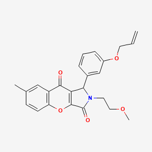 2-(2-Methoxyethyl)-7-methyl-1-[3-(prop-2-en-1-yloxy)phenyl]-1,2-dihydrochromeno[2,3-c]pyrrole-3,9-dione