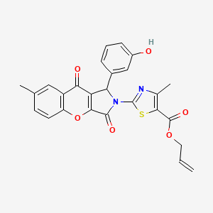 prop-2-en-1-yl 2-[1-(3-hydroxyphenyl)-7-methyl-3,9-dioxo-3,9-dihydrochromeno[2,3-c]pyrrol-2(1H)-yl]-4-methyl-1,3-thiazole-5-carboxylate