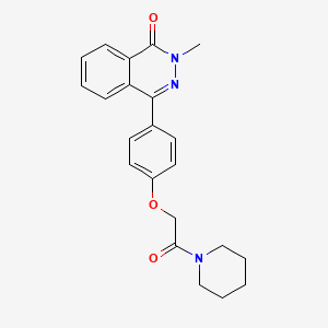 2-methyl-4-{4-[2-oxo-2-(piperidin-1-yl)ethoxy]phenyl}phthalazin-1(2H)-one