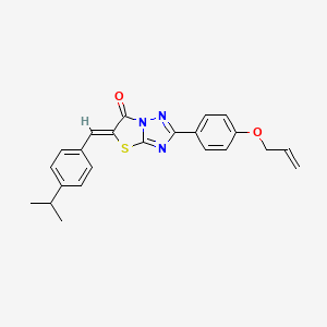 (5Z)-5-[4-(propan-2-yl)benzylidene]-2-[4-(prop-2-en-1-yloxy)phenyl][1,3]thiazolo[3,2-b][1,2,4]triazol-6(5H)-one