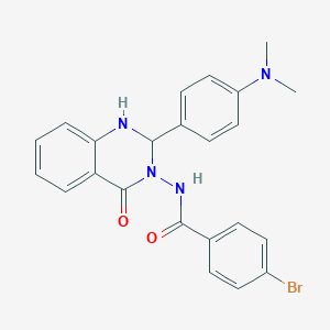 4-bromo-N-{2-[4-(dimethylamino)phenyl]-4-oxo-1,4-dihydroquinazolin-3(2H)-yl}benzamide