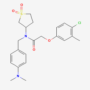 2-(4-chloro-3-methylphenoxy)-N-[4-(dimethylamino)benzyl]-N-(1,1-dioxidotetrahydrothiophen-3-yl)acetamide