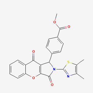 Methyl 4-[2-(4,5-dimethyl-1,3-thiazol-2-yl)-3,9-dioxo-1,2,3,9-tetrahydrochromeno[2,3-c]pyrrol-1-yl]benzoate