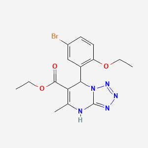 Ethyl 7-(5-bromo-2-ethoxyphenyl)-5-methyl-4,7-dihydrotetrazolo[1,5-a]pyrimidine-6-carboxylate