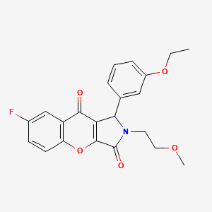 1-(3-Ethoxyphenyl)-7-fluoro-2-(2-methoxyethyl)-1,2-dihydrochromeno[2,3-c]pyrrole-3,9-dione