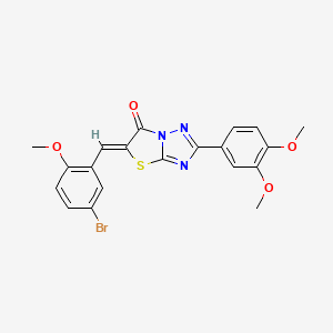 molecular formula C20H16BrN3O4S B11581765 (5Z)-5-(5-bromo-2-methoxybenzylidene)-2-(3,4-dimethoxyphenyl)[1,3]thiazolo[3,2-b][1,2,4]triazol-6(5H)-one 