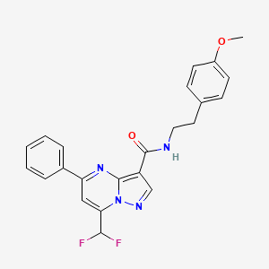 7-(difluoromethyl)-N-[2-(4-methoxyphenyl)ethyl]-5-phenylpyrazolo[1,5-a]pyrimidine-3-carboxamide