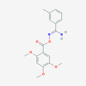 3-methyl-N'-[(2,4,5-trimethoxybenzoyl)oxy]benzenecarboximidamide