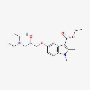 ethyl 5-[3-(diethylamino)-2-hydroxypropoxy]-1,2-dimethyl-1H-indole-3-carboxylate