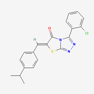 molecular formula C20H16ClN3OS B11581882 (6Z)-3-(2-chlorophenyl)-6-[4-(propan-2-yl)benzylidene][1,3]thiazolo[2,3-c][1,2,4]triazol-5(6H)-one 