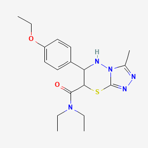 6-(4-ethoxyphenyl)-N,N-diethyl-3-methyl-6,7-dihydro-5H-[1,2,4]triazolo[3,4-b][1,3,4]thiadiazine-7-carboxamide