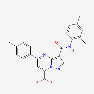 7-(difluoromethyl)-N-(2,4-dimethylphenyl)-5-(4-methylphenyl)pyrazolo[1,5-a]pyrimidine-3-carboxamide