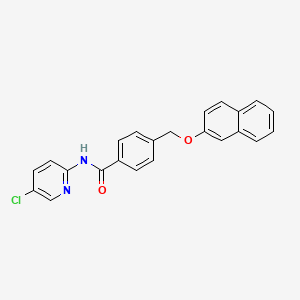 N-(5-chloropyridin-2-yl)-4-[(naphthalen-2-yloxy)methyl]benzamide