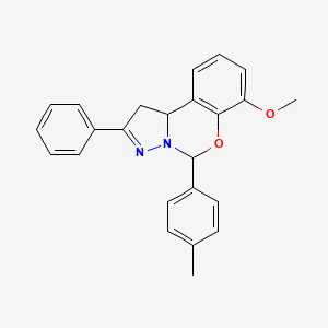 7-Methoxy-5-(4-methylphenyl)-2-phenyl-1,10b-dihydropyrazolo[1,5-c][1,3]benzoxazine