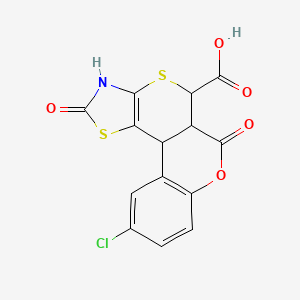 molecular formula C14H8ClNO5S2 B11581959 C14H8ClNO5S2 