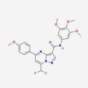 7-(difluoromethyl)-5-(4-methoxyphenyl)-N-(3,4,5-trimethoxyphenyl)pyrazolo[1,5-a]pyrimidine-3-carboxamide