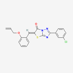 molecular formula C20H14ClN3O2S B11581981 (5Z)-5-[2-(allyloxy)benzylidene]-2-(3-chlorophenyl)[1,3]thiazolo[3,2-b][1,2,4]triazol-6(5H)-one 