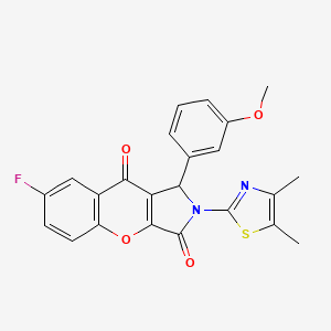 2-(4,5-Dimethyl-1,3-thiazol-2-yl)-7-fluoro-1-(3-methoxyphenyl)-1,2-dihydrochromeno[2,3-c]pyrrole-3,9-dione