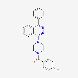 (4-Chlorophenyl)[4-(4-phenylphthalazin-1-yl)piperazin-1-yl]methanone