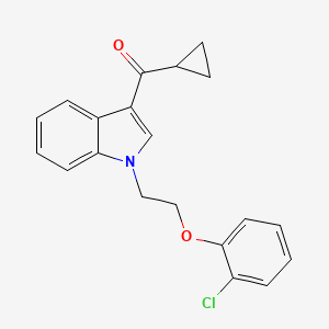 molecular formula C20H18ClNO2 B11582101 {1-[2-(2-chlorophenoxy)ethyl]-1H-indol-3-yl}(cyclopropyl)methanone 