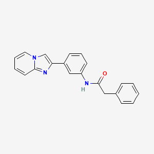 N-(3-(imidazo[1,2-a]pyridin-2-yl)phenyl)-2-phenylacetamide