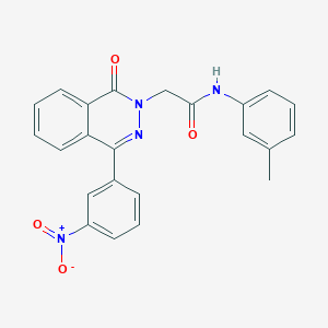 molecular formula C23H18N4O4 B11582150 N-(3-methylphenyl)-2-[4-(3-nitrophenyl)-1-oxophthalazin-2(1H)-yl]acetamide 