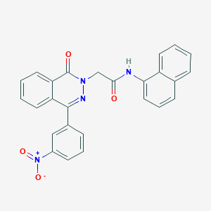 N-(naphthalen-1-yl)-2-[4-(3-nitrophenyl)-1-oxophthalazin-2(1H)-yl]acetamide