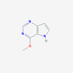 molecular formula C7H7N3O B115822 4-methoxy-5H-pyrrolo[3,2-d]pyrimidine CAS No. 144216-57-9