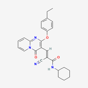 (2E)-2-cyano-N-cyclohexyl-3-[2-(4-ethylphenoxy)-4-oxo-4H-pyrido[1,2-a]pyrimidin-3-yl]prop-2-enamide