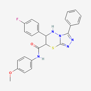 6-(4-fluorophenyl)-N-(4-methoxyphenyl)-3-phenyl-6,7-dihydro-5H-[1,2,4]triazolo[3,4-b][1,3,4]thiadiazine-7-carboxamide