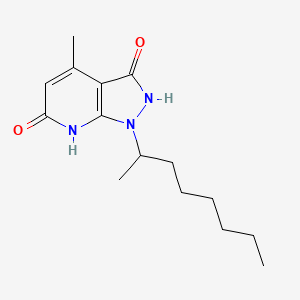 molecular formula C15H23N3O2 B11582225 4-methyl-1-(octan-2-yl)-1H-pyrazolo[3,4-b]pyridine-3,6-diol 